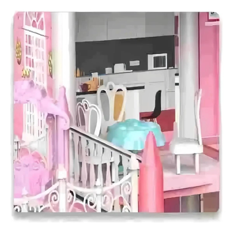 CASA DE MUÑECAS INFANTIL CLASICA 66X57X61 CM - 5