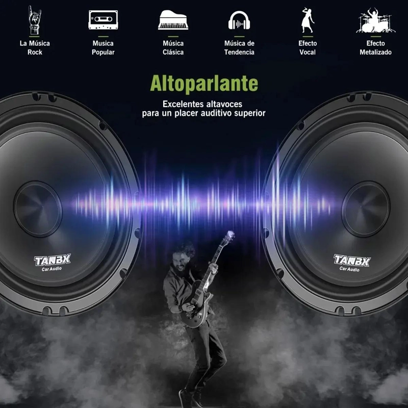 SET DE MEDIOS 6.5 PULGADAS PARA AUTO - 3
