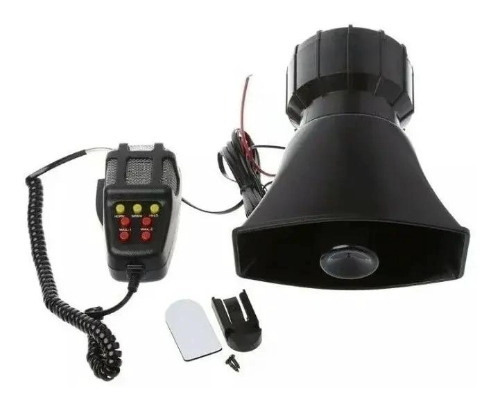BOCINA SIRENA POLICIAL 7 TONOS 100W 12V - 3