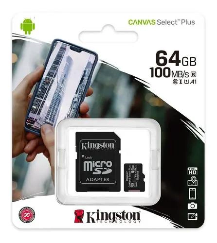GENÉRICO TARJETA MICROSD 64GB CANVAS SELECT PLUS 100MB/S