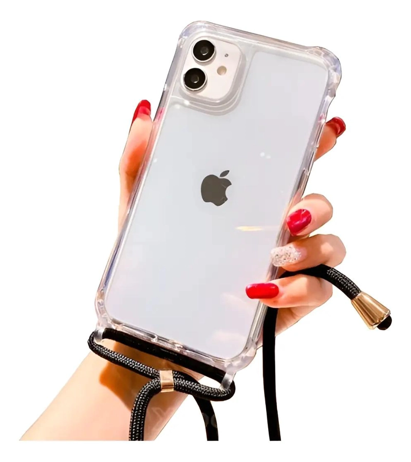 CARCASA COLGANTE TRANSPARENTE PARA IPHONE - 1