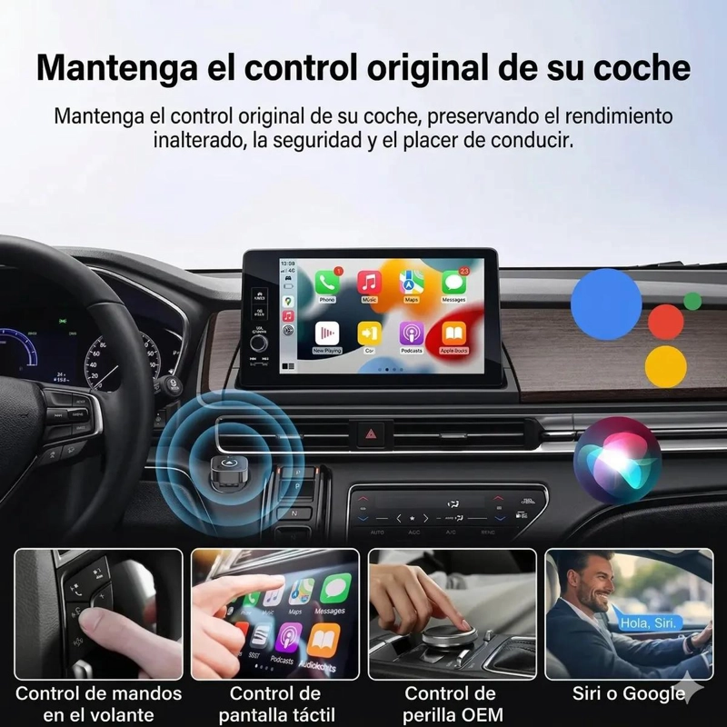 ADAPTADOR INALAMBRICO 2 EN 1 CARPLAY Y ANDROID - 2