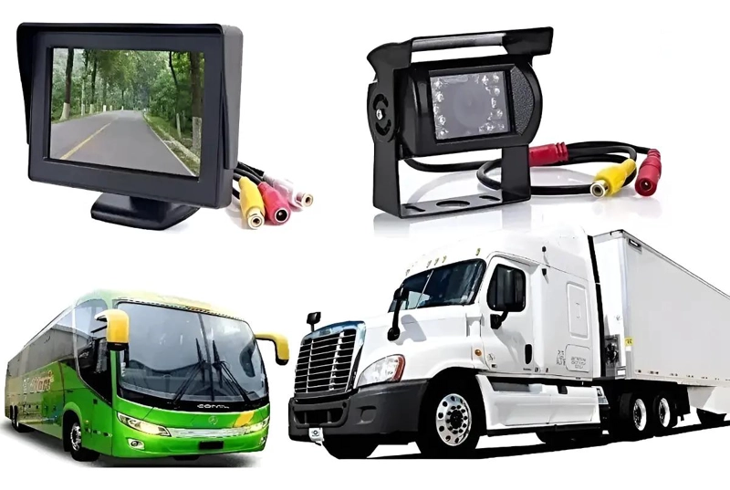 KIT CAMARA RETROCESO INALAMBRICA PARA CAMIONES Y BUSES - 5