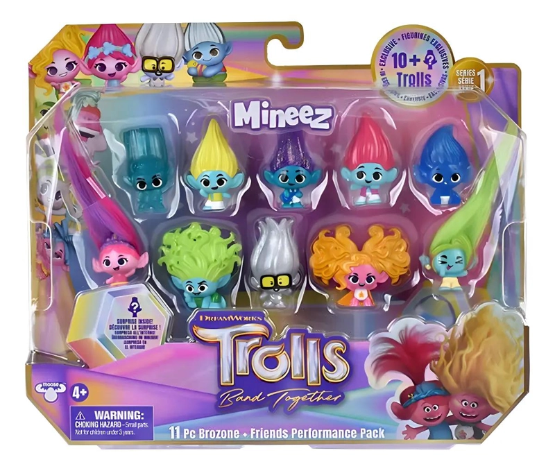 PACK DE 10 MINI FIGURAS DE ACCION TROLLS - 1