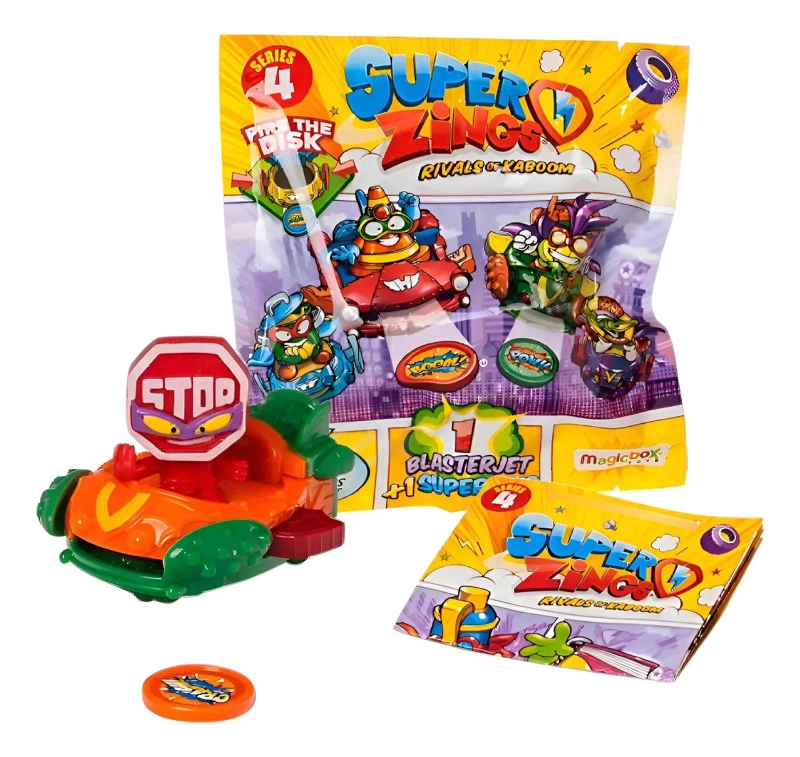 BLASTERJET SUPER ZINGS SERIE 4 CON FIGURA - 1