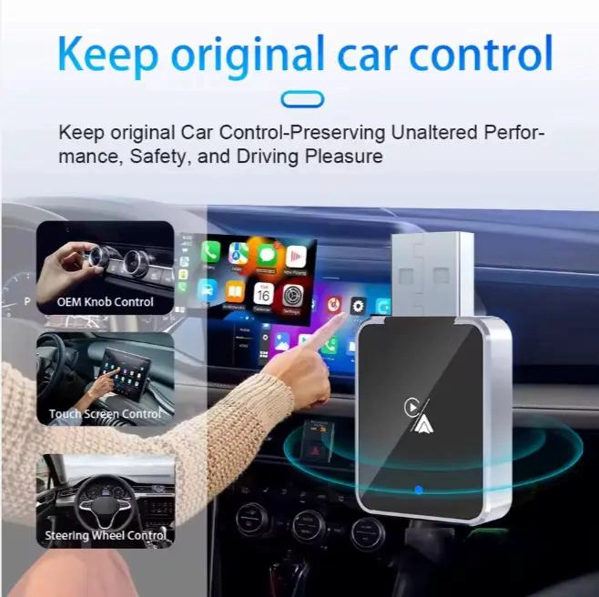 ADAPTADOR CARPLAY Y ANDROID AUTO USB Y USB-C - 3