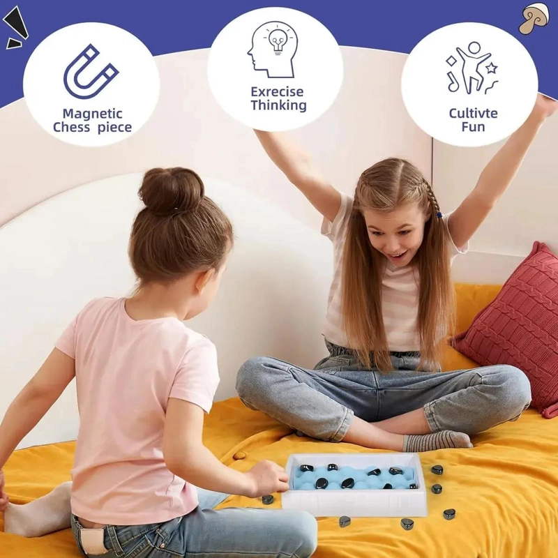 JUEGO DE MESA DAMAS MAGNE TICO PARA NIÑOS - 4