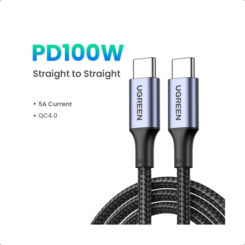 CABLE USB TIPO C 100W PD TURBO 3 METROS - 2