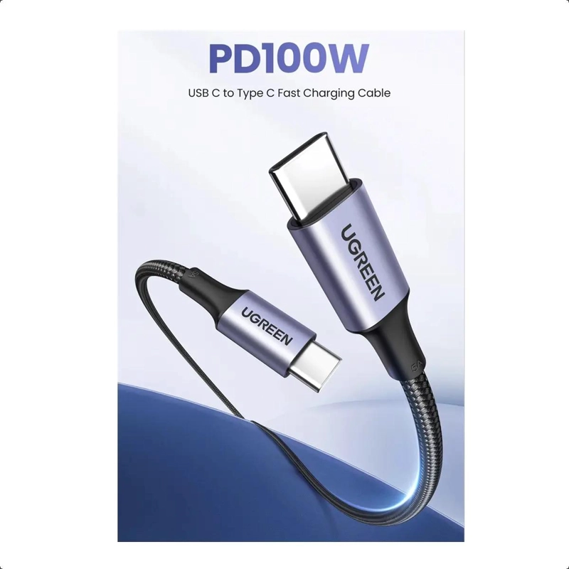 CABLE USB TIPO C 100W PD TURBO 3 METROS - 3