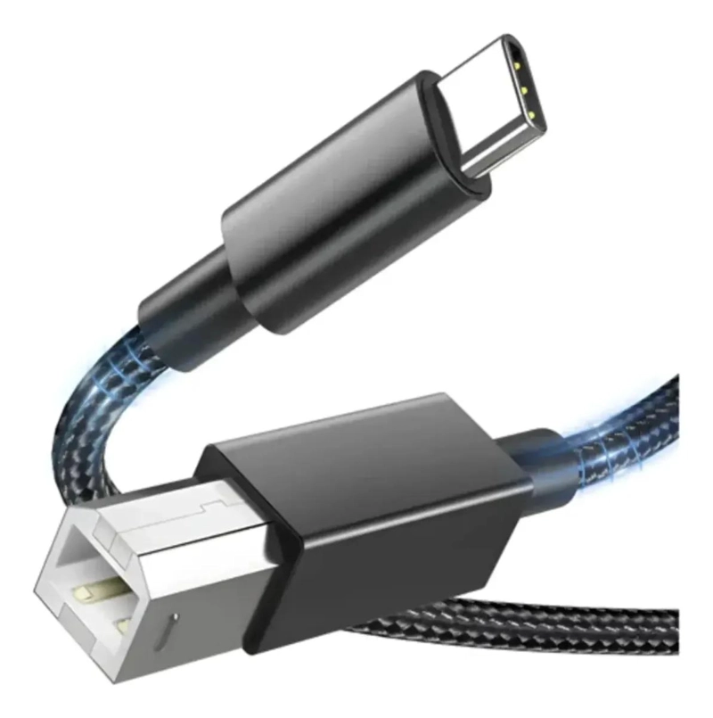 CABLE USB TIPO C A USB B 2.0 PARA IMPRESORAS - 1