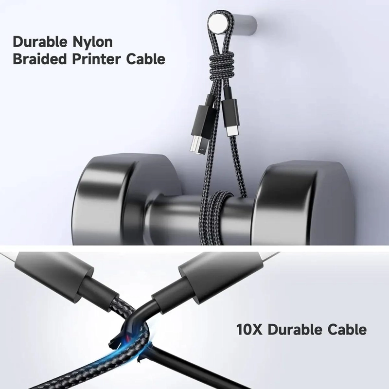 CABLE USB TIPO C A USB B 2.0 PARA IMPRESORAS - 3