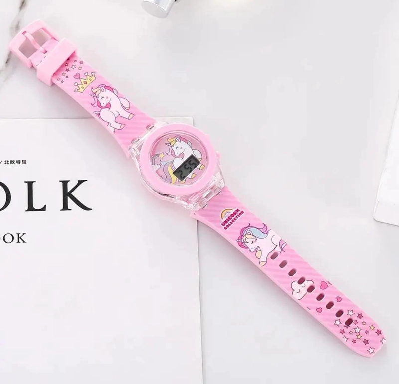 RELOJ UNICORNIO CON PULSERA Y CAJA DE REGALO - 4