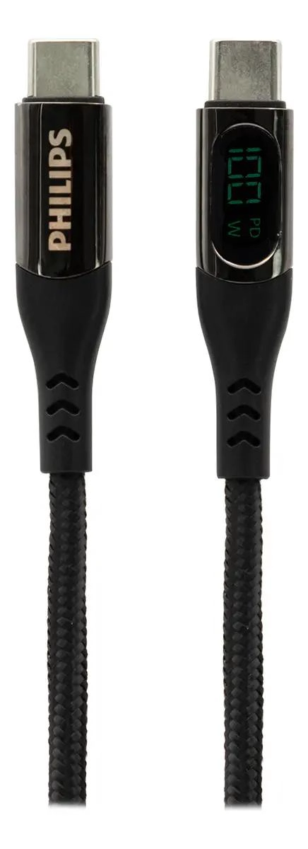 CABLE USB 1.2M NEGRO ENTRADA Y SALIDA TIPO C - 2