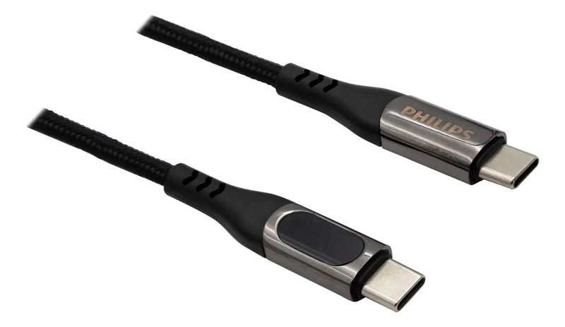 CABLE USB 1.2M NEGRO ENTRADA Y SALIDA TIPO C - 3