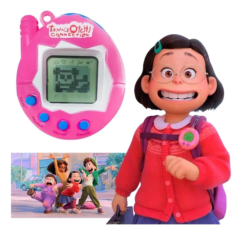 TAMAGOTCHI MASCOTA VIRTUAL LLAVERO COLOR ROSADO - 1