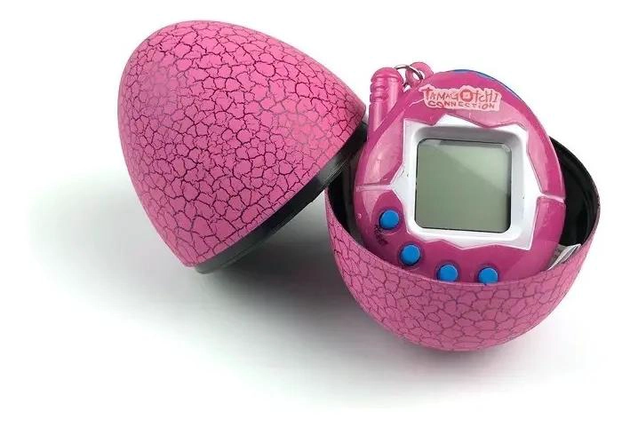 TAMAGOTCHI MASCOTA VIRTUAL LLAVERO COLOR ROSADO - 2