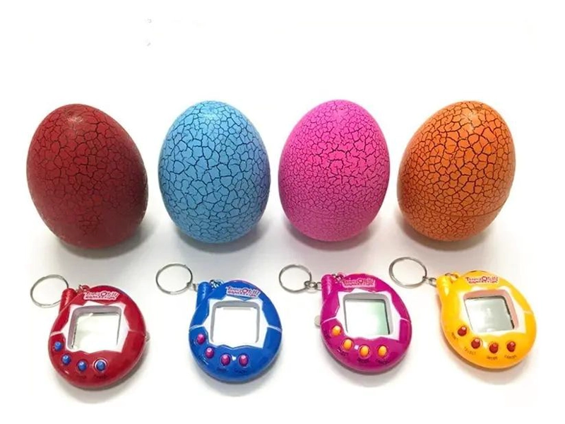 TAMAGOTCHI MASCOTA VIRTUAL LLAVERO COLOR ROSADO - 4