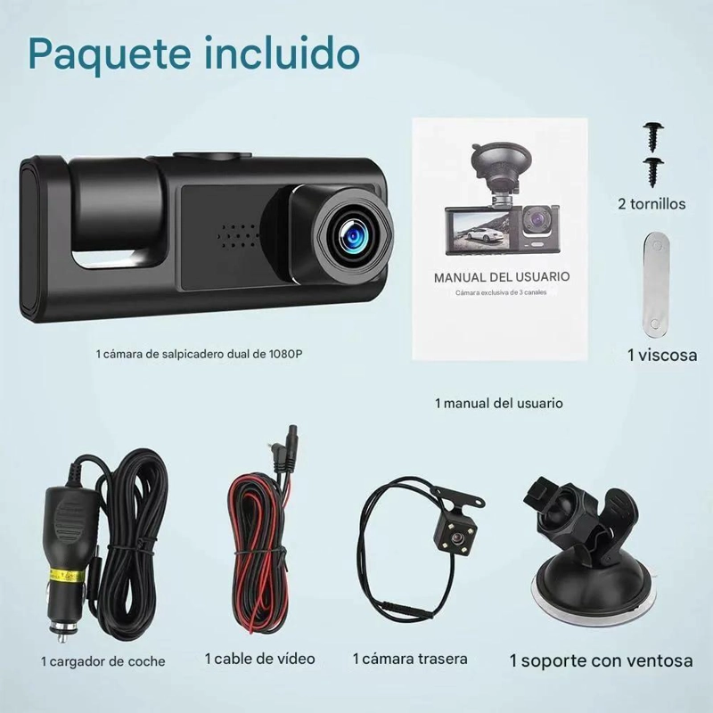 CAMARA DE AUTO SUPER FULL HD 1080 - 2