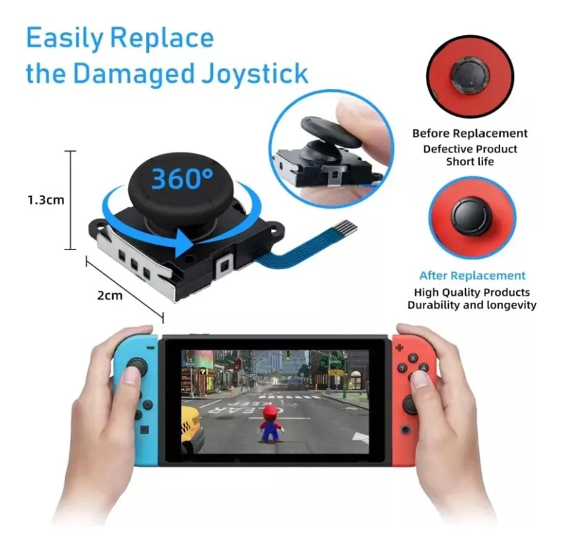 ANALOGOS PARA JOY CON COMPATIBLE CON NINTENDO SWITCH - 4