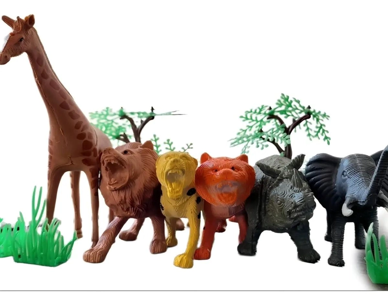 PACK 6 FIGURAS DE ANIMALES DE LA SELVA - 2