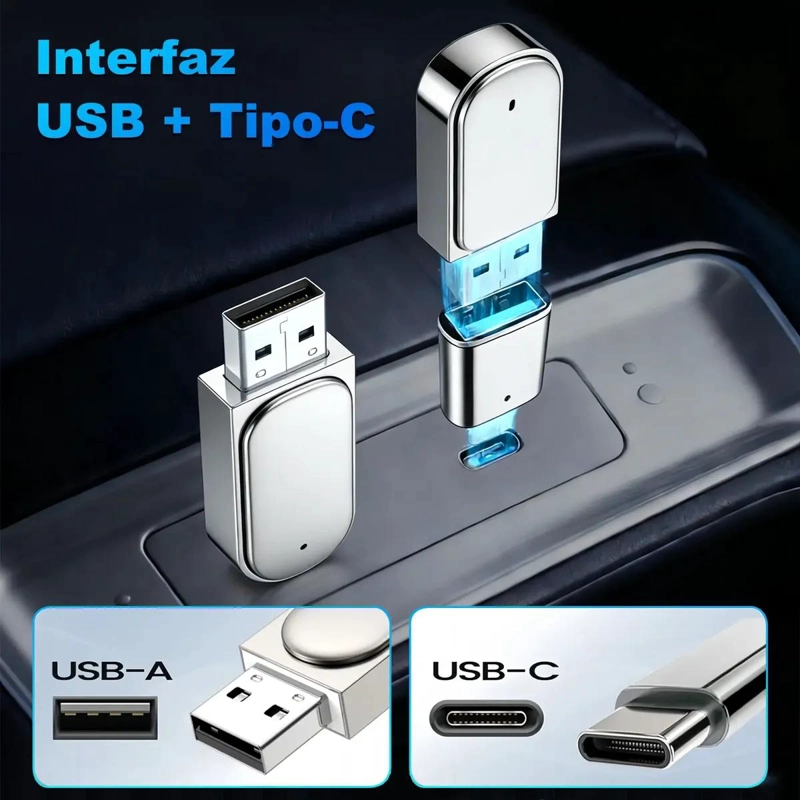 ADAPTADOR INALAMBRICO 2 EN 1 PARA CARPLAY Y ANDROID - 5