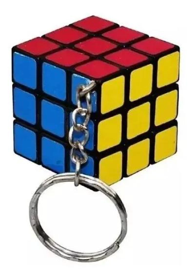 LLAVEROS CUBO RUBIK SORPRESA CUMPLEAÑOS NEGRO - 4