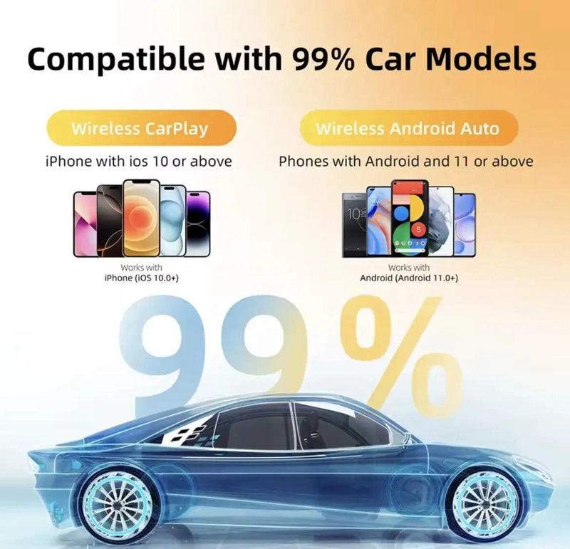 ADAPTADOR INALAMBRICO CARPLAY Y ANDROID AUTO - 4