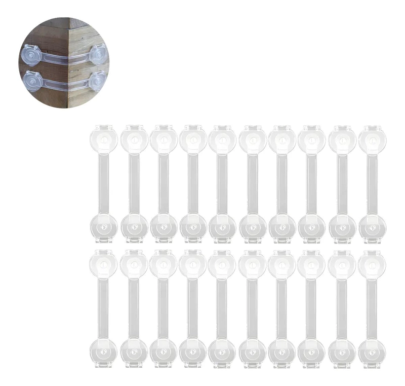 PACK 20 SEGUROS PARA PUERTAS Y CAJONES - 1