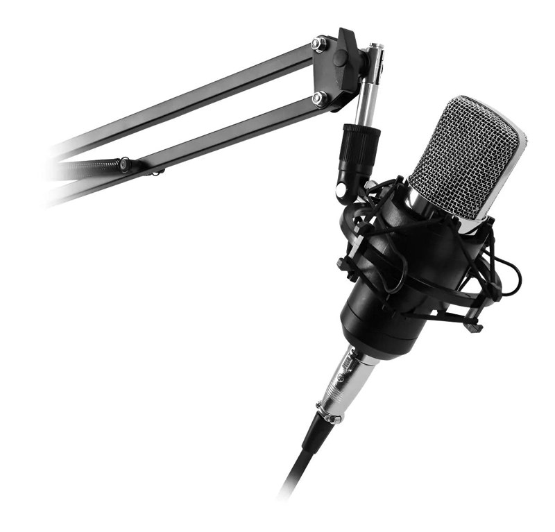 GENÉRICO KIT MICROFONO DE ESTUDIO CON SOPORTE Y ANTIPOP