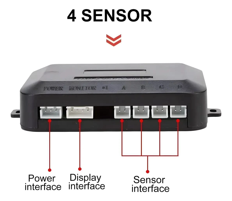 SENSOR DE RETROCESO CON DISPLAY Y ALARMA - 4