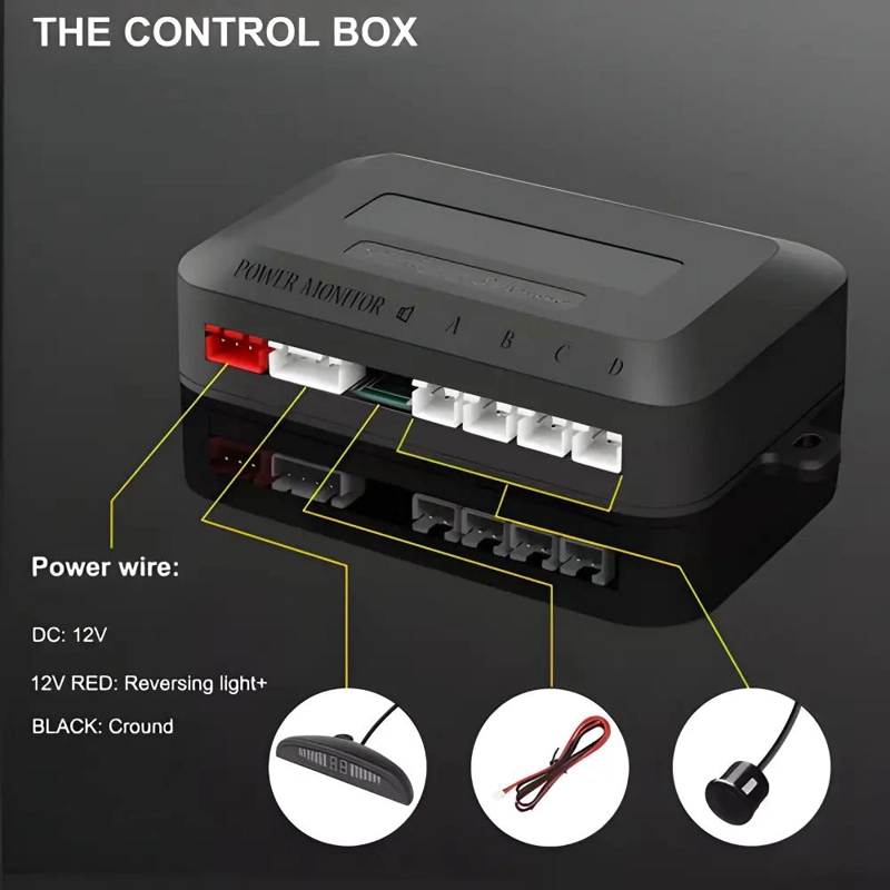 SENSOR DE RETROCESO CON DISPLAY Y ALARMA - 7