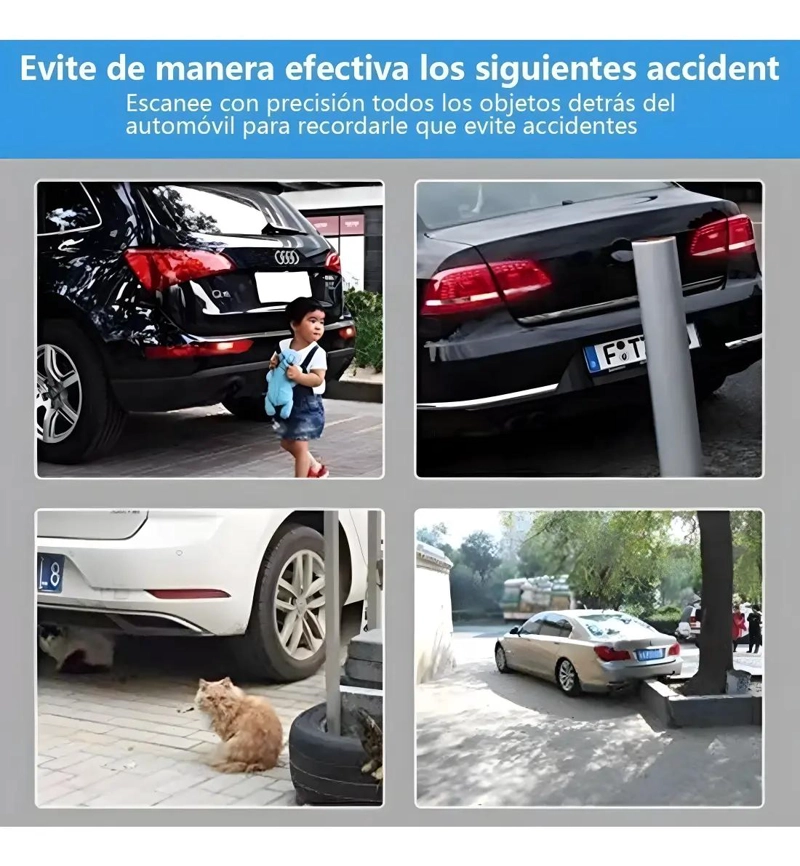 SENSOR DE RETROCESO CON DISPLAY Y ALARMA - 9