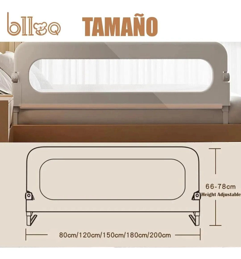 BARANDA DE CAMA PLEGABLE PARA BEBE  150 CM - 3