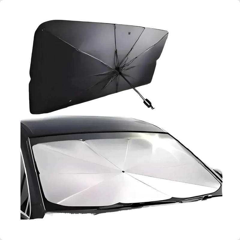PARASOL PLEGABLE PARA AUTO, CUBRE SOL PARABRISAS - 1