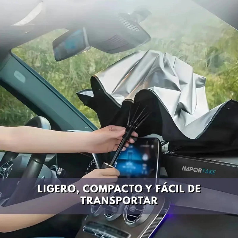 PARASOL PLEGABLE PARA AUTO, CUBRE SOL PARABRISAS - 7