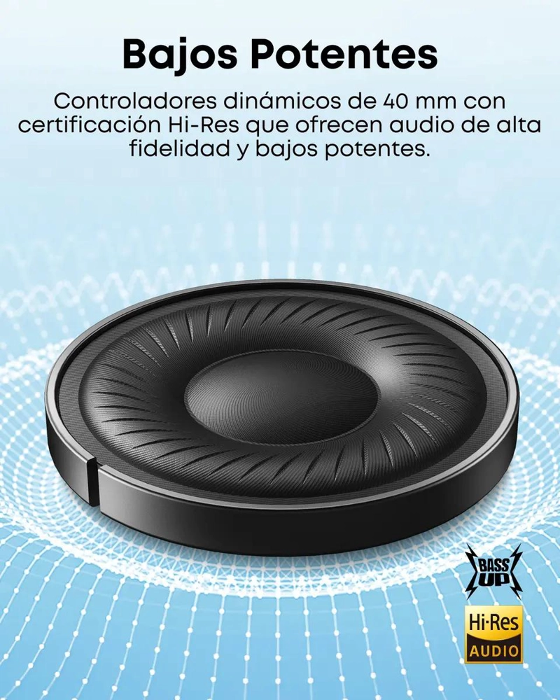 AUDIFONOS BLUETOOTH GAMER CON CANCELACION DE RUIDO - 3