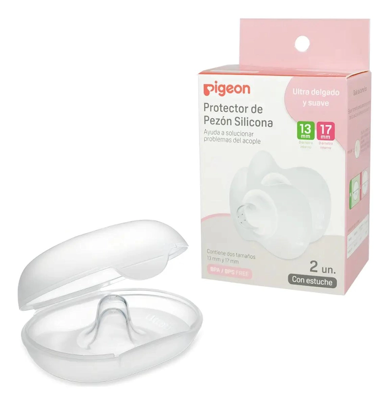 PACK 2 PROTECTORES DE PEZON SILICONA 13 MM Y 17 MM - 1