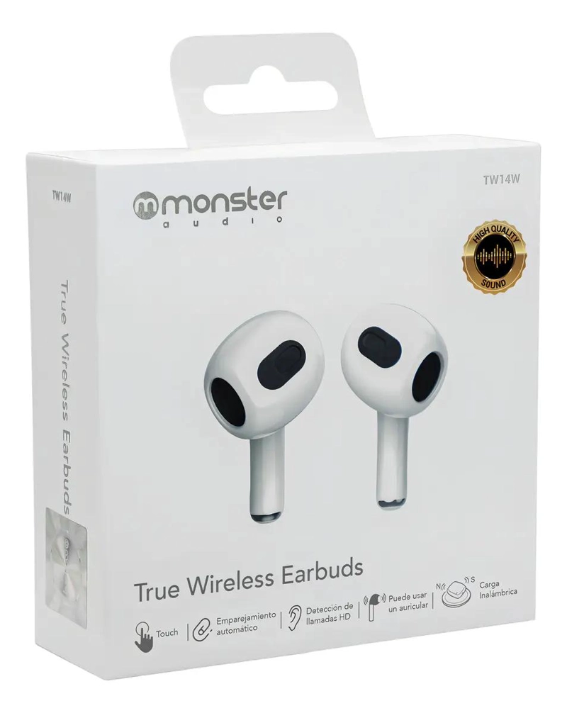 AUDIFONOS INALAMBRICOS TRUE WIRELESS BLANCOS - 2