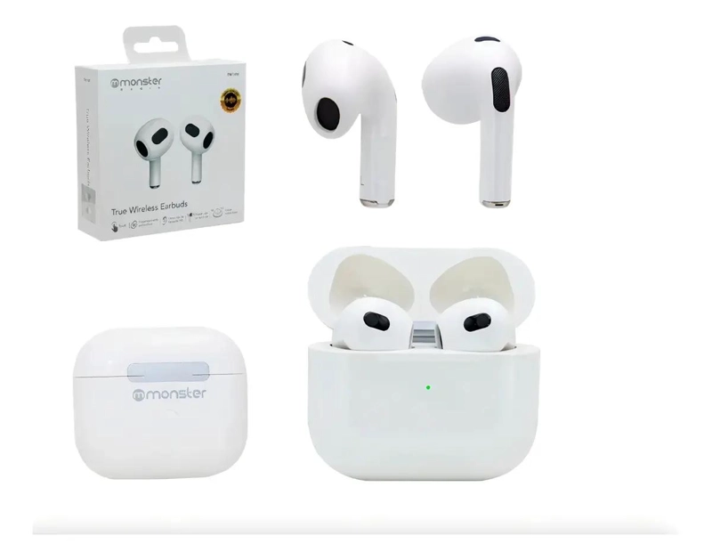 AUDIFONOS INALAMBRICOS TRUE WIRELESS BLANCOS - 3
