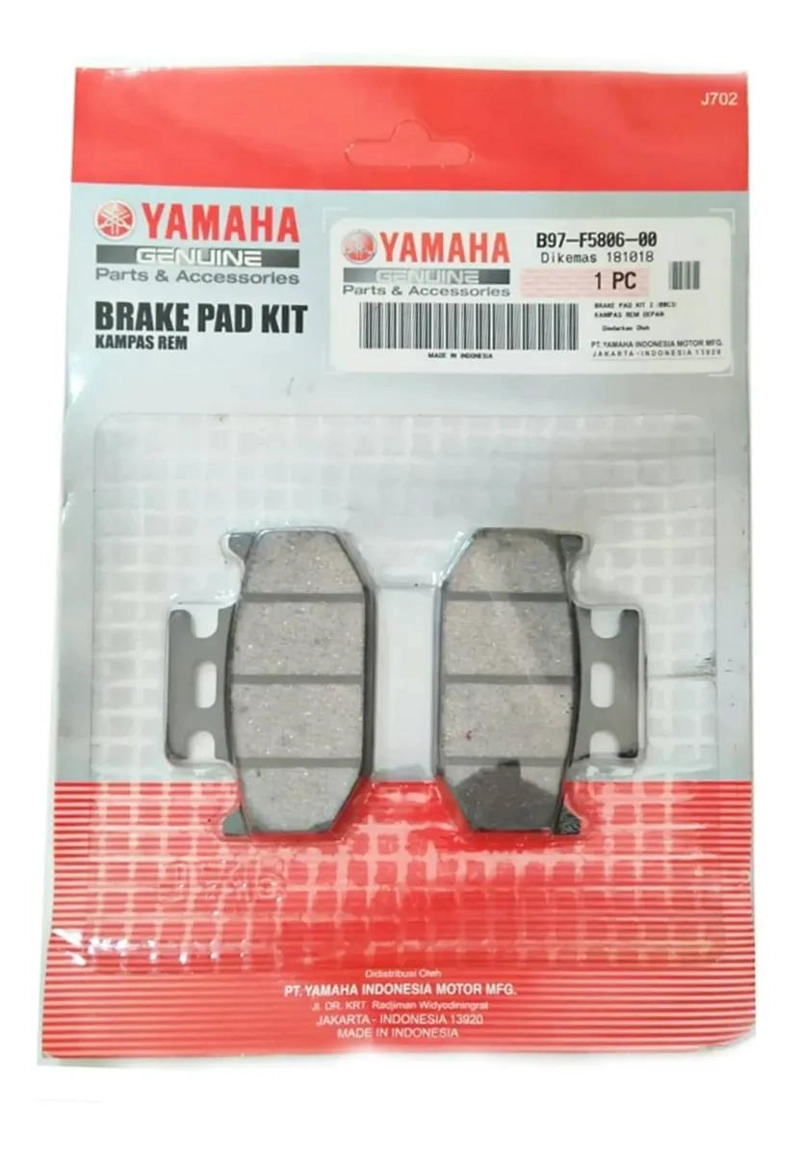 PASTILLAS DE FRENO TRASERO PARA MOTOCICLETA - 1