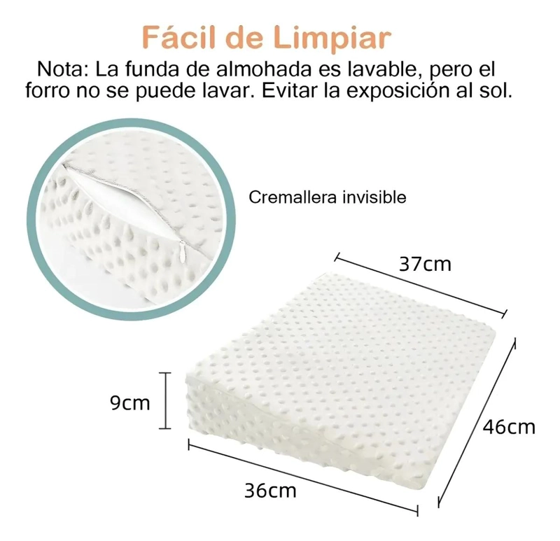 COJIN ANTIREFLUJO ALMOHADA BEBE  30° 9CM - 4