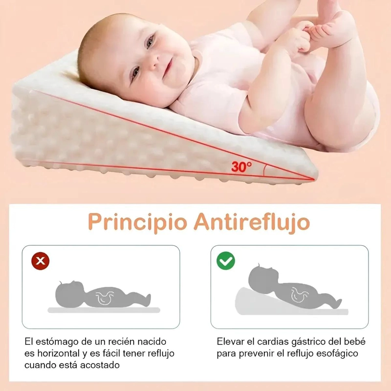 COJIN ANTIREFLUJO ALMOHADA BEBE  30° 9CM - 5