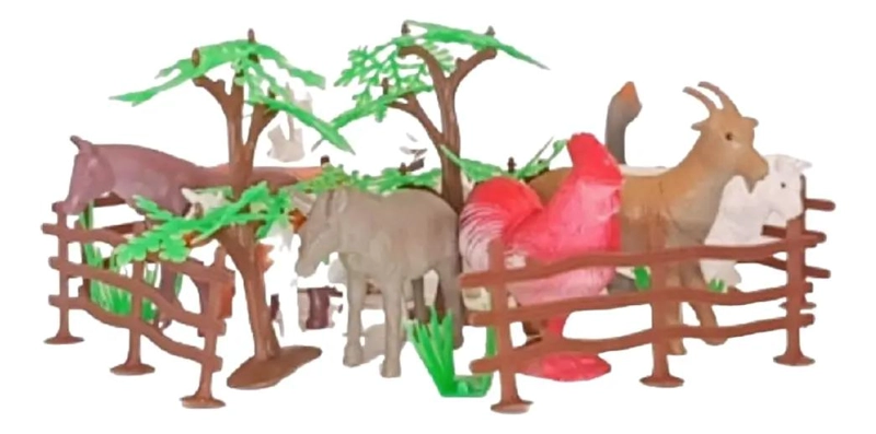 SET DE 20 FIGURAS DE ANIMALES DE GRANJA - 1