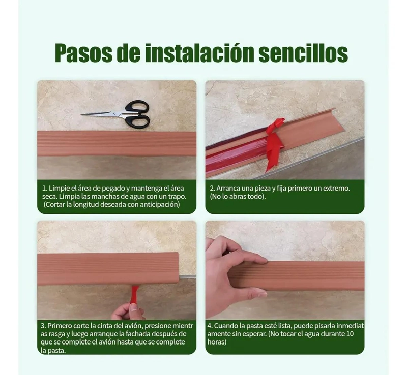 PROTECTOR DE BORDE PARA ESCALERA 3M MARRON - 3