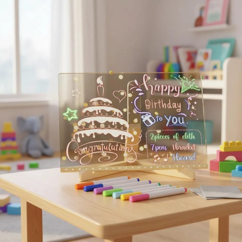 TABLERO DE DIBUJO MAGICO CON LUZ LED - 5