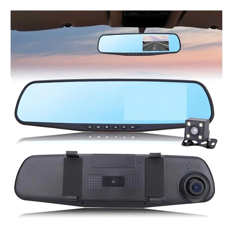 CAMARA DE AUTO ESPEJO RETROVISOR Y RETROCESO - 2