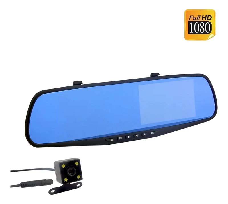 CAMARA DE AUTO ESPEJO RETROVISOR Y RETROCESO - 7