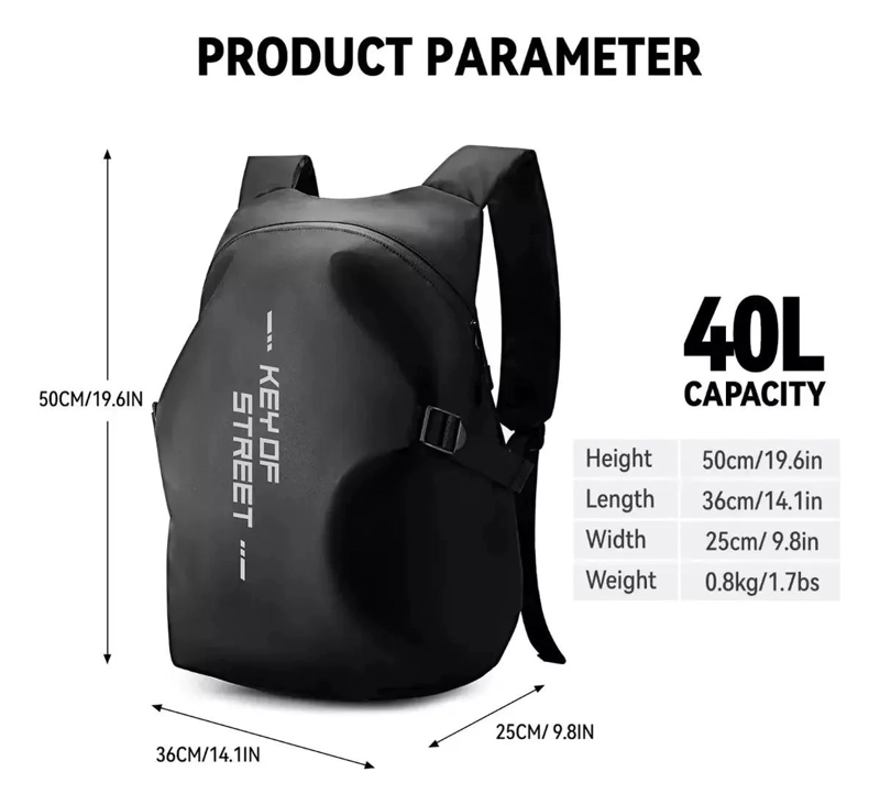 MOCHILA IMPERMEABLE PARA CASCO DE MOTOCICLETA - 4