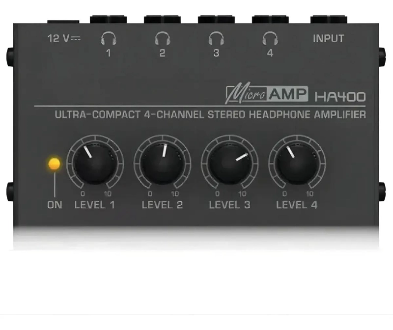 AMPLIFICADOR DE AUDIFONOS COMPACTO 4 CANALES - 1