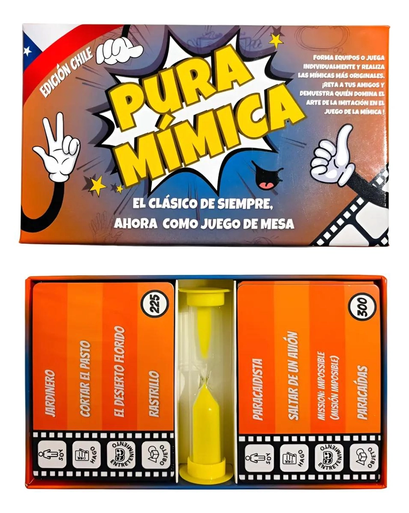 JUEGO DE MESA PURA MIMICA EDICION CHILE - 2